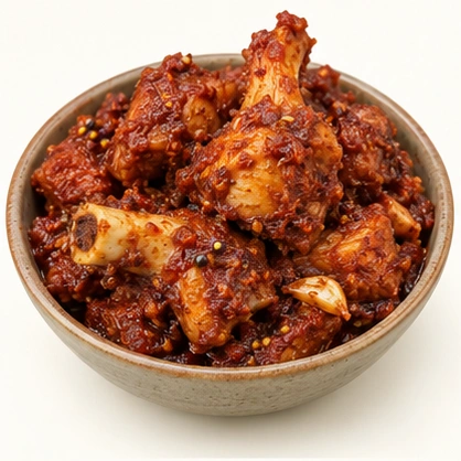 Illustrative Andhra Chicken Pickle (Bone-In)