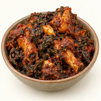 Illustrative Gongura Chicken Pickle (Bone-In)
